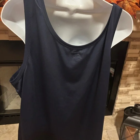 Roz & Ali Classic Navy Tank Top - Picture 2 of 3